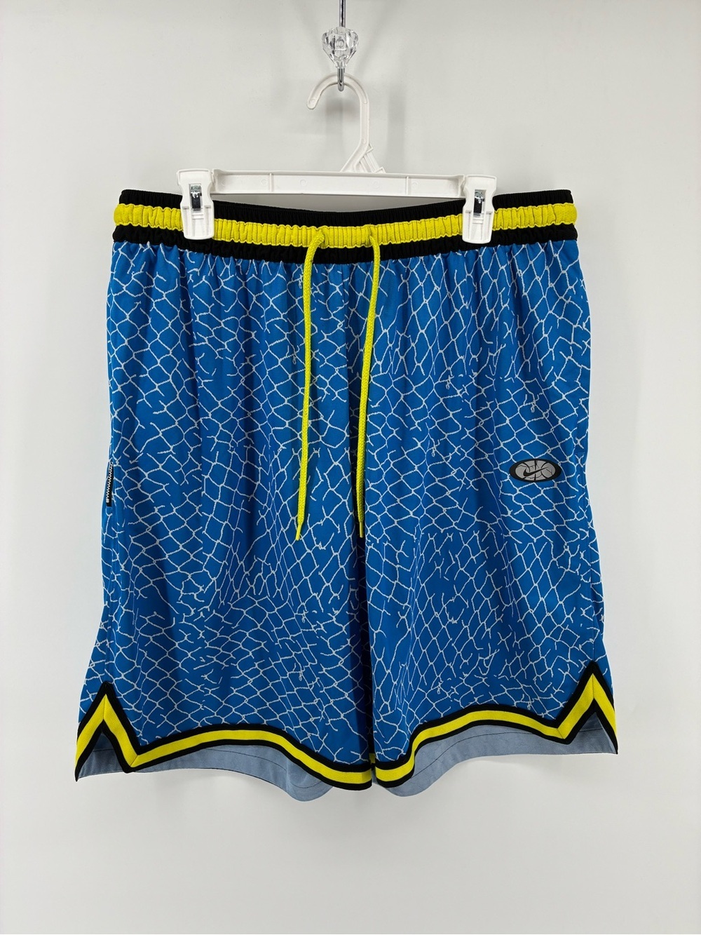 Nike Dri-Fit Men's Light Blue Patterned Basketball Athletic Shorts